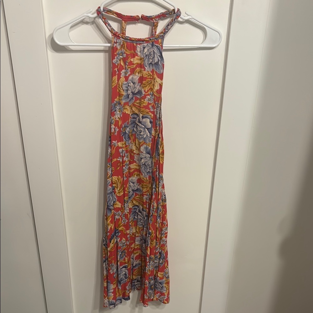 Floral Halter Maxi Dress